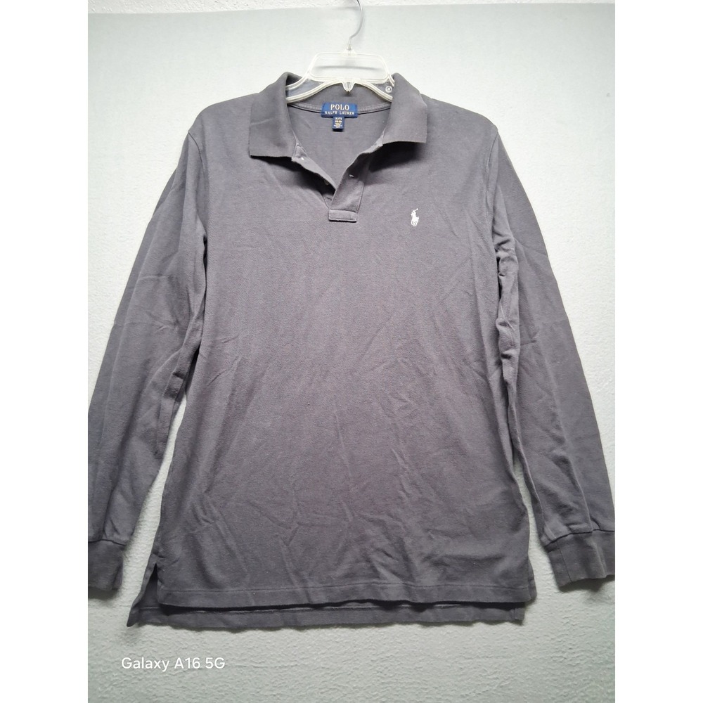 Polo Ralph Lauren Youth Gray Polo Long Sleeve Size‎ 18/20